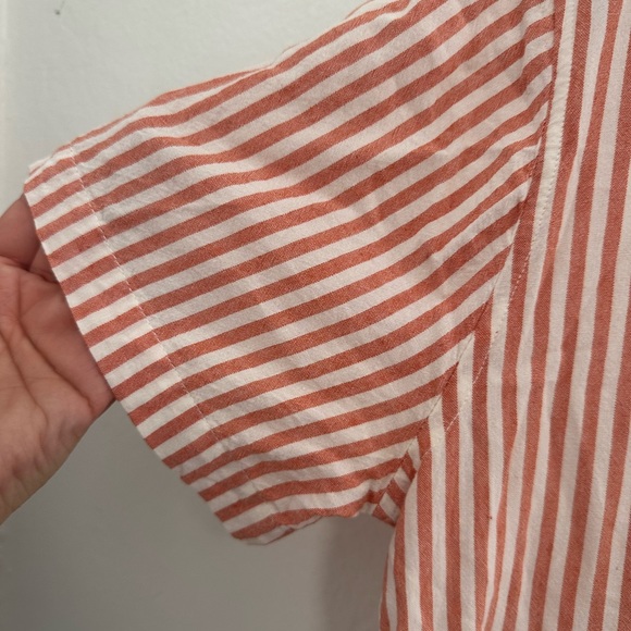 Japna Bella Maxi Dress in a rust and white striped pattern, XL - Picture 5 of 10